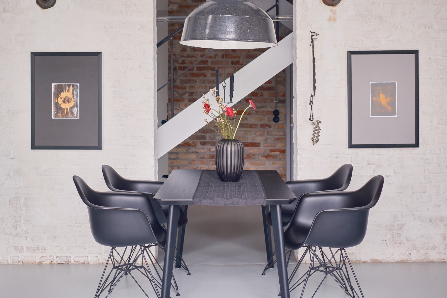 Dining area in a loft